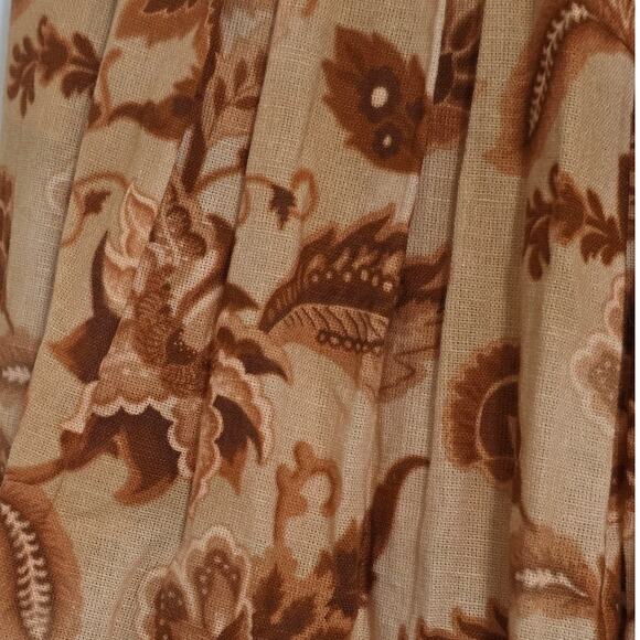 Mason's Daughter Emma Floral Linen Blend Maxi Skirt Golden Meadow Size Small - Picture 11 of 16